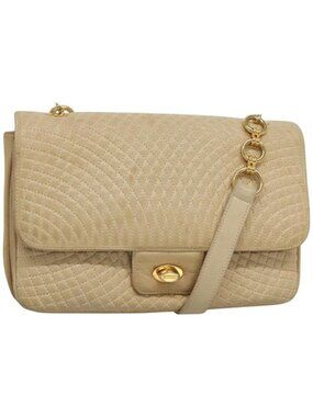 BALLY Shoulder Bag Leather Beige